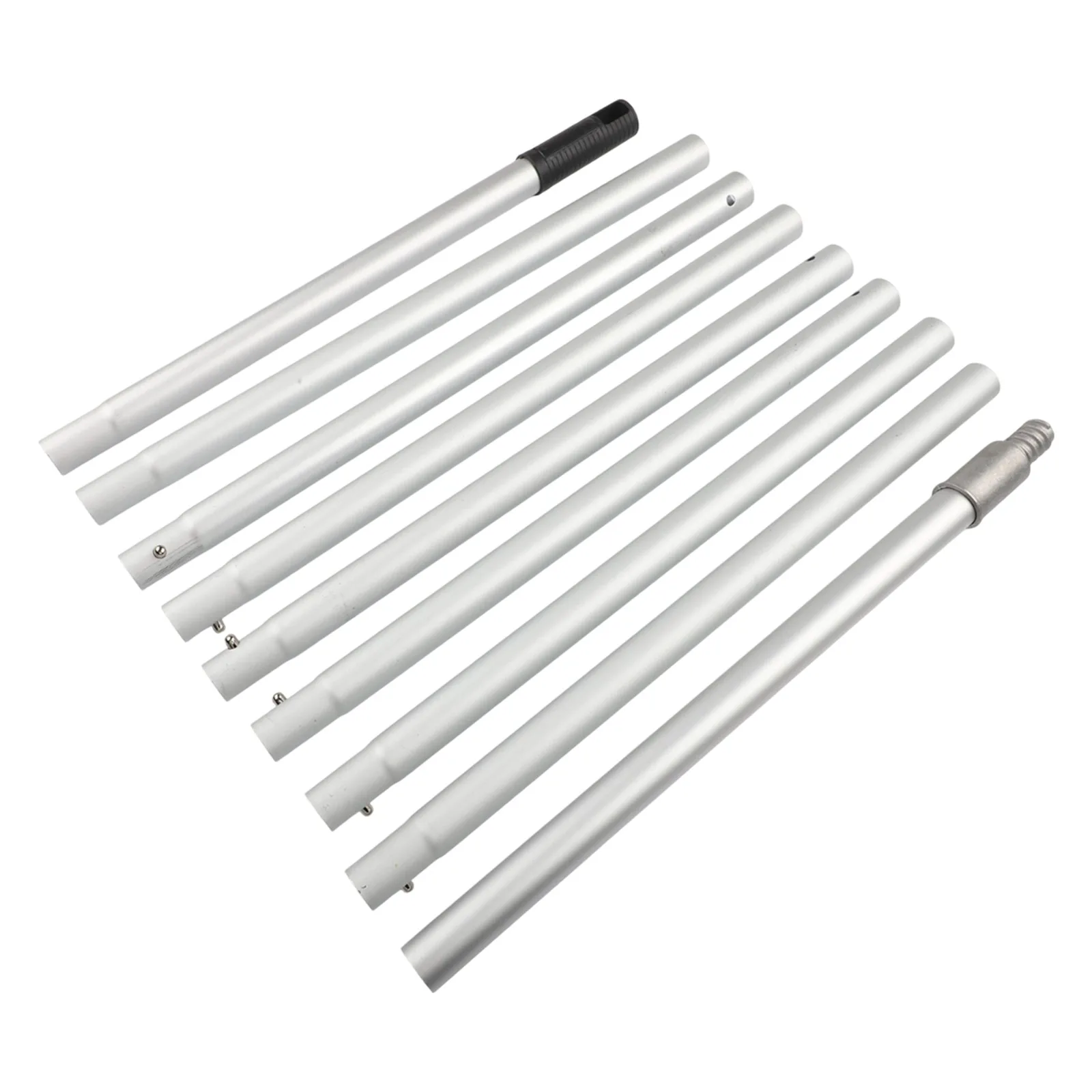 12ft Aluminum Telescopic Extension Rod with 9 Sections for Indoor Cleaning of Fans Blinds Ceilings and Vertical Surfaces