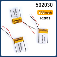 3.7V 502030 Lithium Battery 250mAh 052030 Lithium Polymer Batteries for Smart Bracelet Voice Recorder GPS Tablet PC