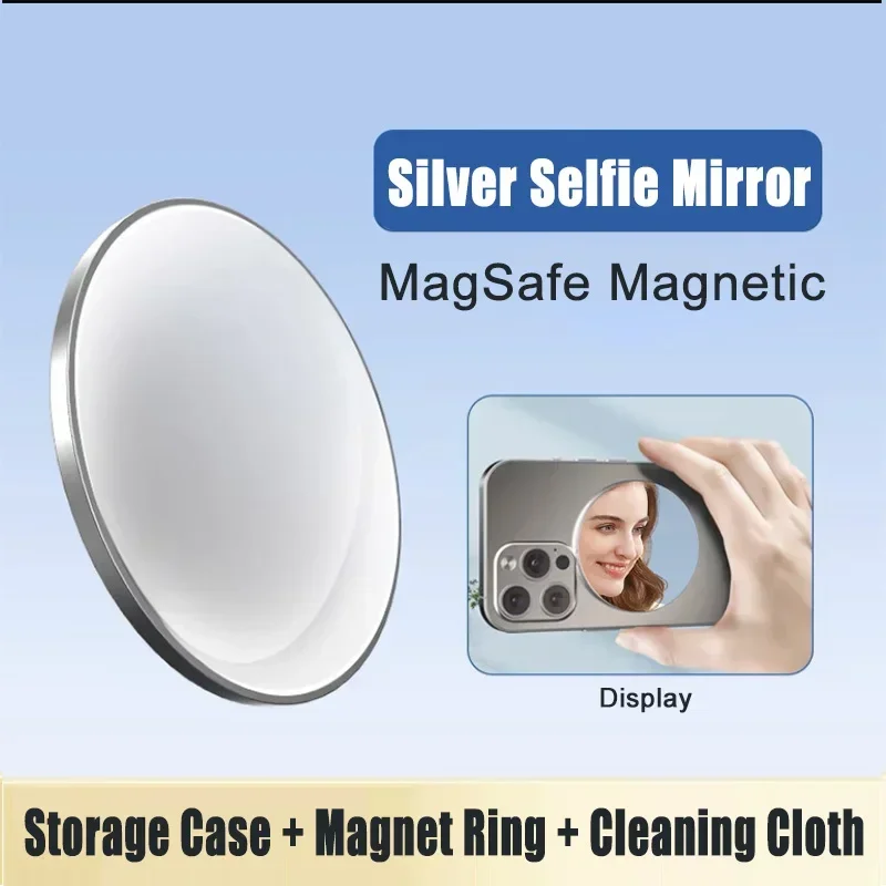Magnetic Phone Rear Selfie HD Vlog Mirror Photo Assist Camera Convex Mirror MagSafe for IPhone Samsung Photography Accessories