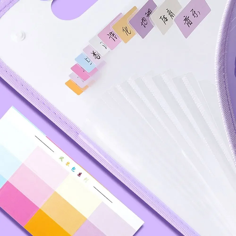 Tragbare wasserdichte tragbare vertikale Ordner-Testpapiertüte für Studenten, mehrschichtige Orgeltasche mit großem Fassungsvermögen, Aufbewahrung und Veredelung