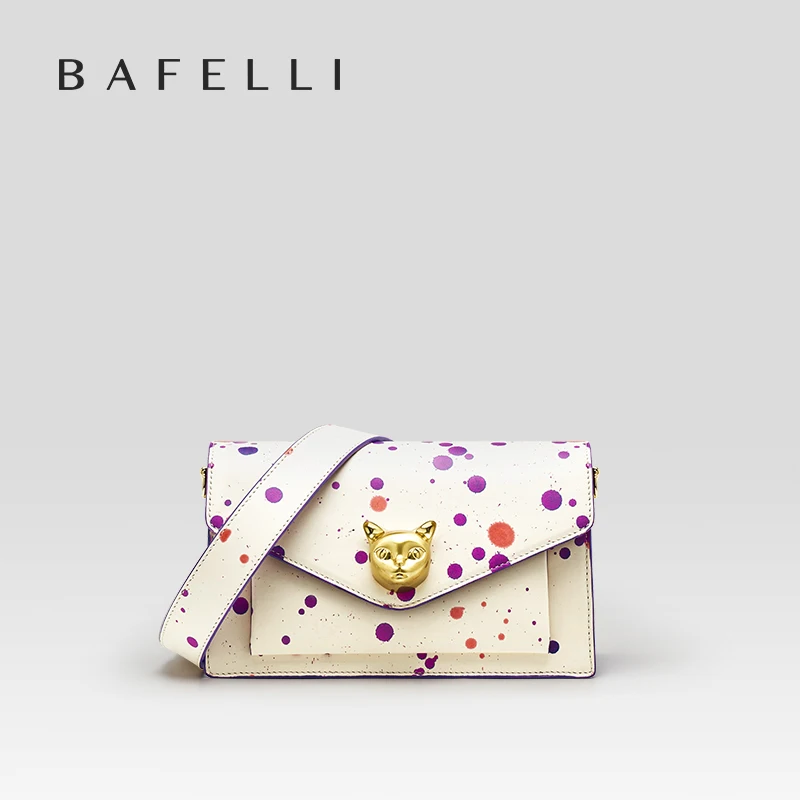 BAFELLI 2026 DAMES TAS MODE TREND LUXE MERK LEDEREN FLAP CROSSBODY PORTEFEUILLE KAT ZOMER STIJL ORIGINELE DESIGNER HANDTASSEN