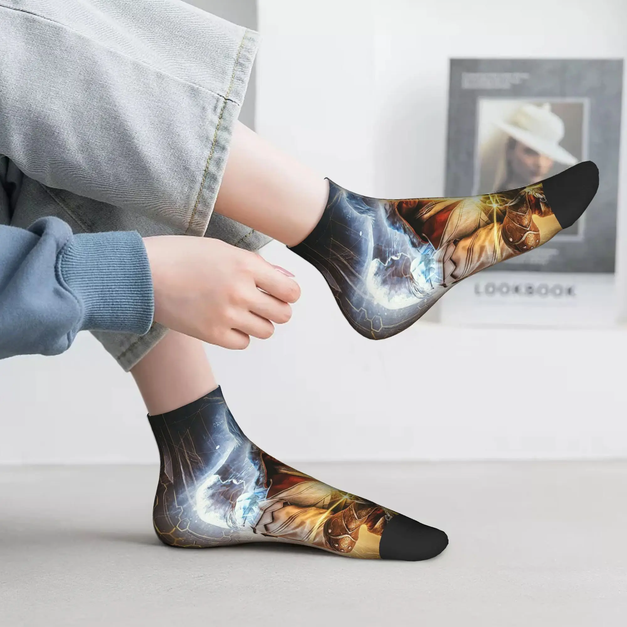 

Всесезонные игровые носки Assassins Creed RGB Action Adventure Harajuku, супер мягкие носки для экипажа, забавные чулки для мужчин и женщин, подарки