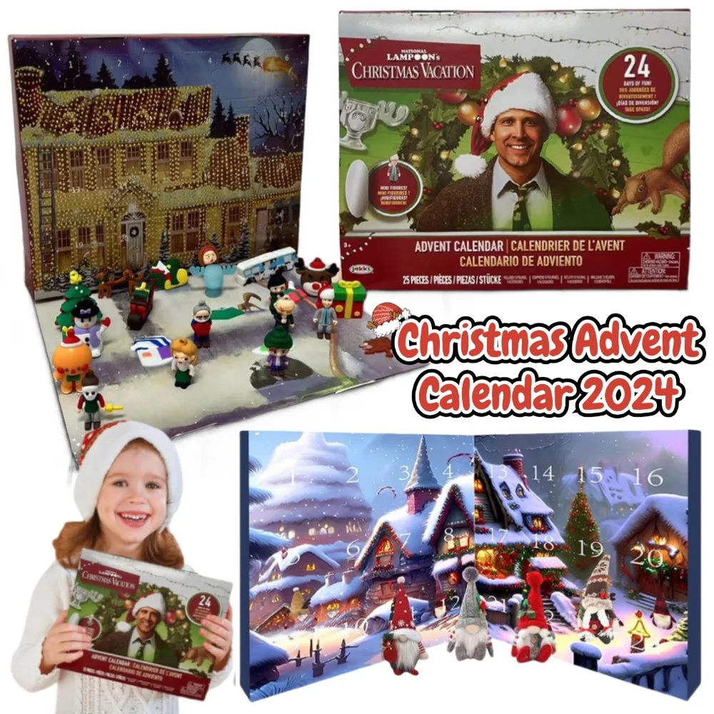 

2024 Gnome Advent Calendar Classic Movie Christmas Countdown Calendar 24 Day Christmas Advent Calendar for Kids Adults Fans