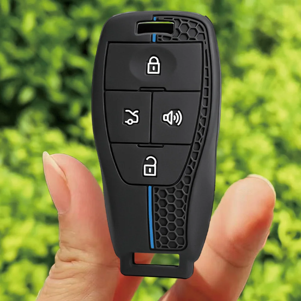 For BAIC BJ30 BJ40 BJ60 Silicone Car Key Fob Cover Scratch Resistant Precise Fit Non Slip Shock Absorbing