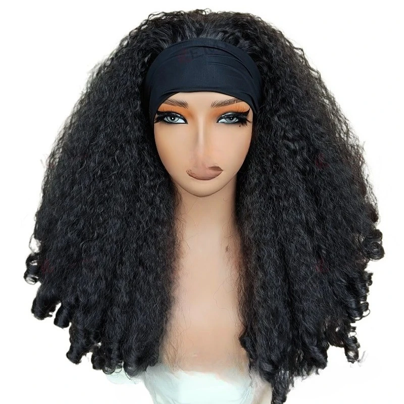 

Hair African Kink Curly Hair Wig High Quality Elastic Spring Synthesizer for Black Women
