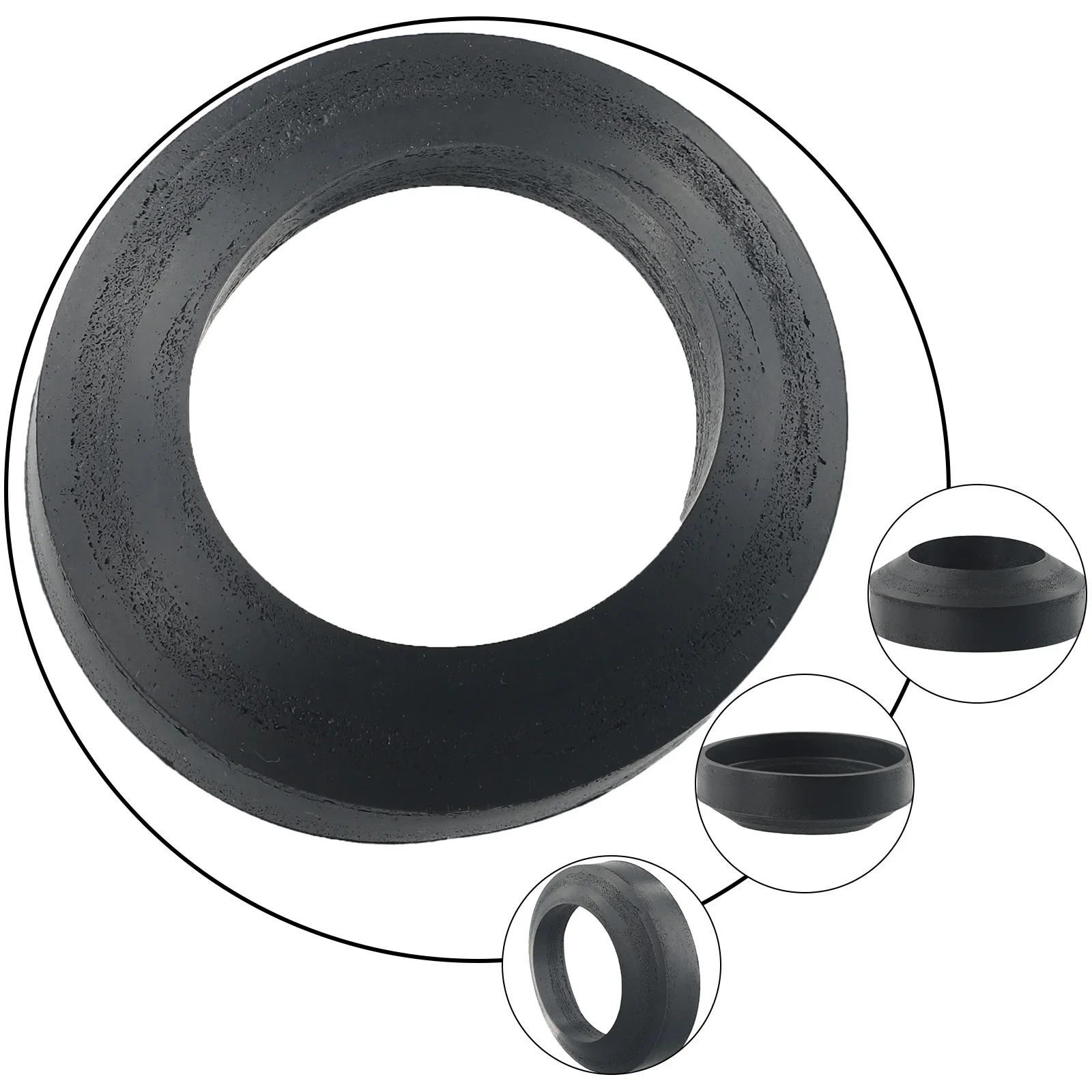 Set Seal Pan 1 * Brand New Rubber Useful Accessories Cone Shaped Conical Donut Doughnut For Toilet Improvement