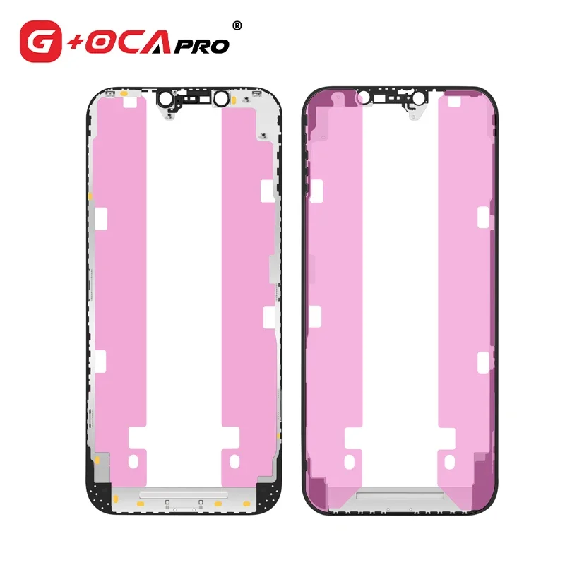 G+OCAPRO 10-pack 1:1 LCD screen middle frame replacement for iPhone 11 12 13 14 Pro MAX middle frame with QR code