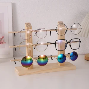 Multi Layers Wood Sunglass Display Racks for Women, Glasses Show Stand, Holder Jewelry, Showcase for Multi Pairs 8 Main Sales Glasses Hates - №2