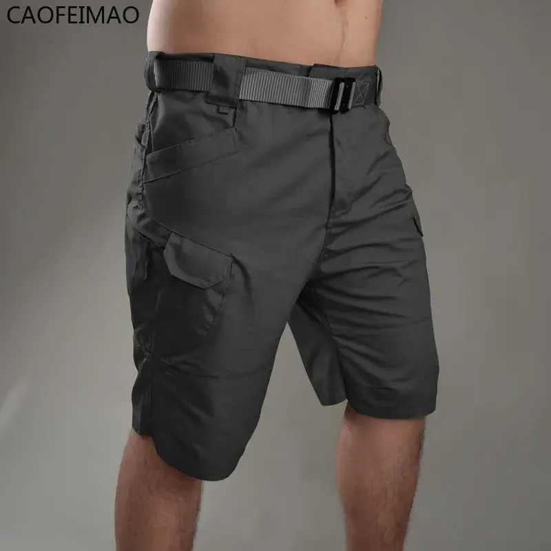 

Summer Men Cargo Shorts Short Pants Waterproof Quick Dry Multi-pocket Shorts Men's Outdoor Clothes 2025 Fishing