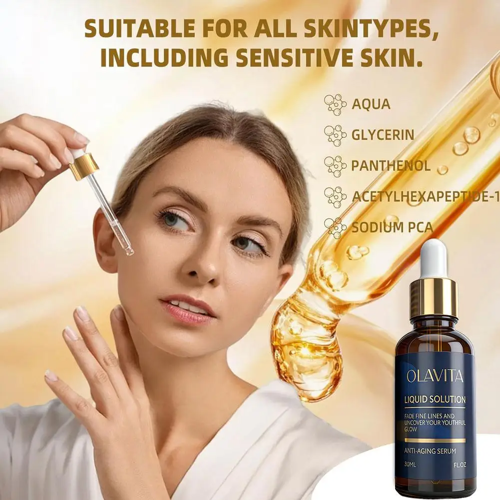 30ml Anti Aging Serum Deep Nourishin Firming Fade Fine Lines Hydrating Facial Serum Reduces Wrinkles Skin Repair Care