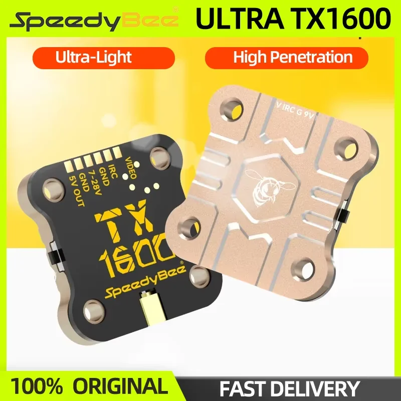 SpeedyBee TX ULTRA TX1600 5.8GHz 48CH 1.6W FPV VTX Analog Image Transmission 2-6S Lipo For RC FPV Long Range Racing Drone