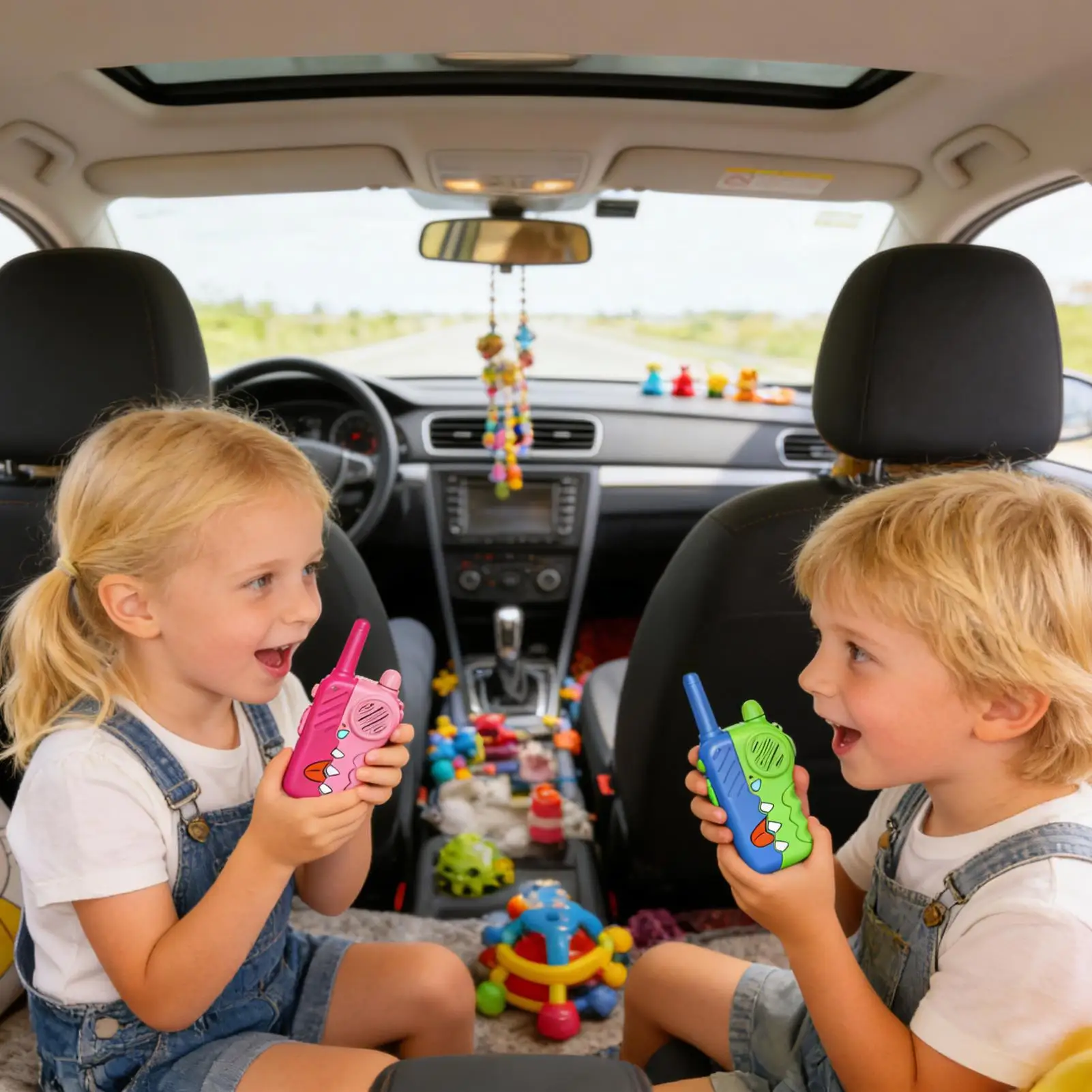 Walkie-talkies Leuk draadloos interactief met zaklamp Walkie-talkie voor kinderen Educatief speelgoed voor binnen en buiten, thuispark