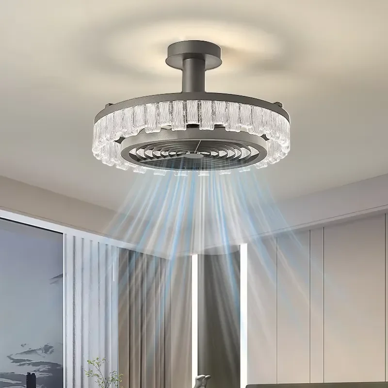 Best-Selling New Ceiling-Mounted LED Light with Strong Wind Force and Silent Fan for Bedroom Top Household Use