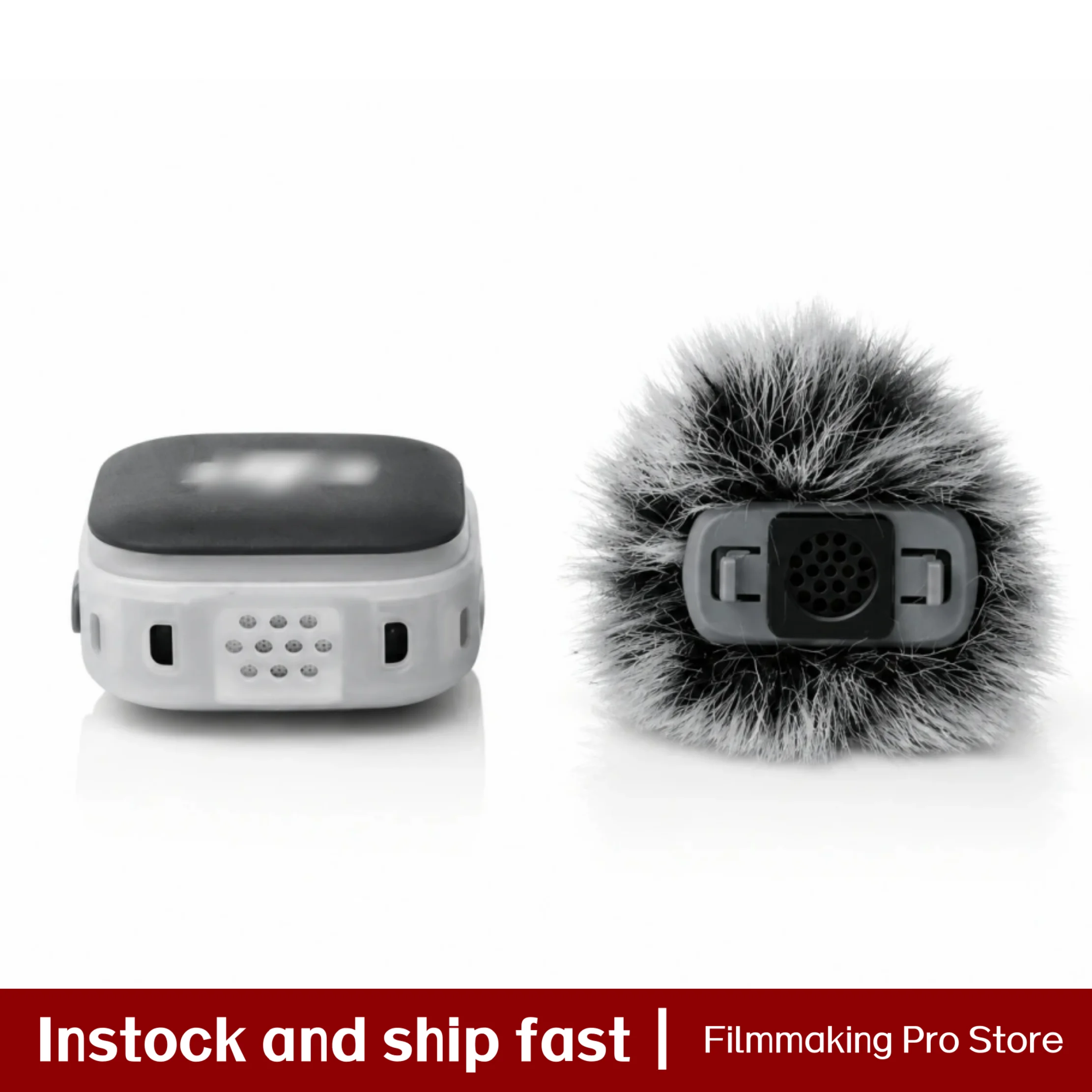 Windscreen 2-Pack for DJI Mic Mini 2 Furry Wind Muff Deadcat Cover, Microphone Windshield Repalcement for Wind Noise Reduction