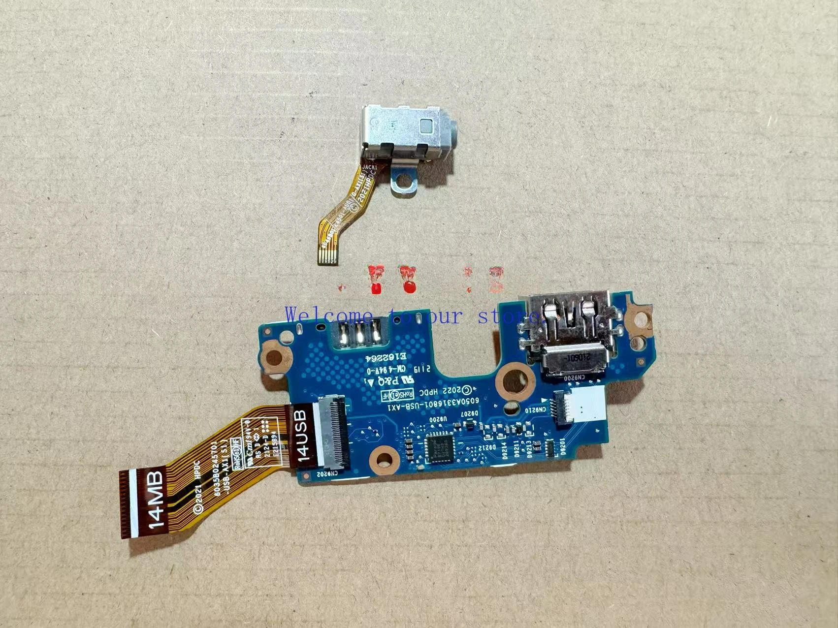 ل HP EliteBook 840 845 G9 G10 USB واجهة SD فتحة للبطاقات قارئ بطاقات الكمبيوتر نوع أ #2