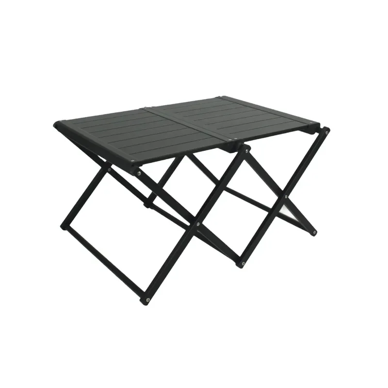 Multi Layer High Carbon Steel Storage Camping Table Foldable Portable Picnic Dining Outdoor Furniture Organizer Camping Gear