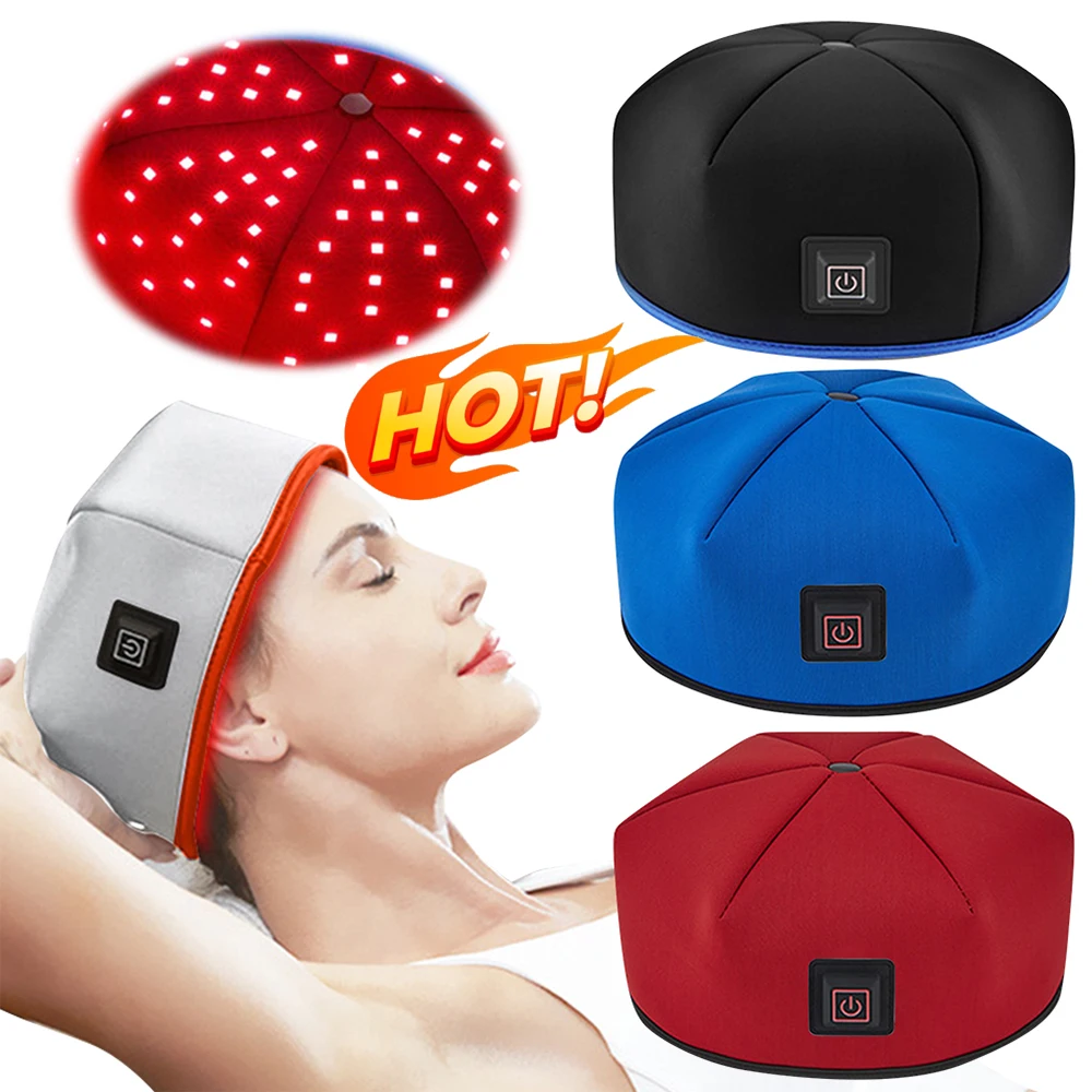 

Promote Hair Regrowth Laser Helmet Red Lights Infrared Hair Growth Cap Anti Hair Loss Therapy Massage Machine Full Scalp Cap