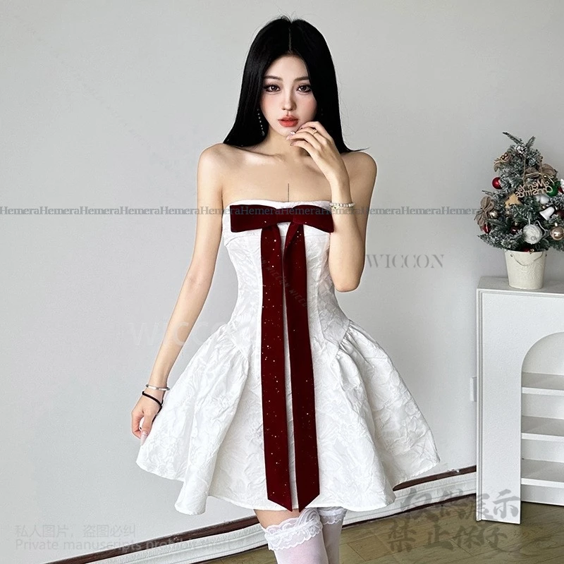 2024 Christmas Costume Cosplay Anime Dress Y2k Fashion Sexy Lolita Wedding Party Mini Dresses For Girls Woman Customized Cosplay