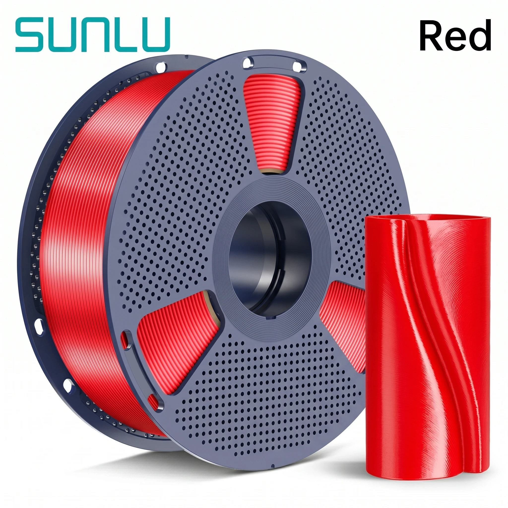 SUNLU Seiden-PLA-Filament 1kg 1,75mm 1 Rolle/kg (2,2lbs) Für 3D-Drucker, ordentlich gewickelt, reibungsloser Druck