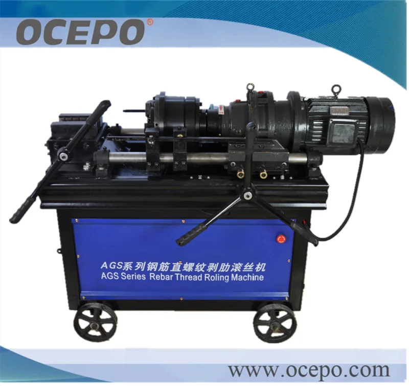 300mm Lengthen Rebar Automatic Thread Rolling Machine Multi-Voltage (220-440V) Stainless Steel PLC Controlled Remote Operation