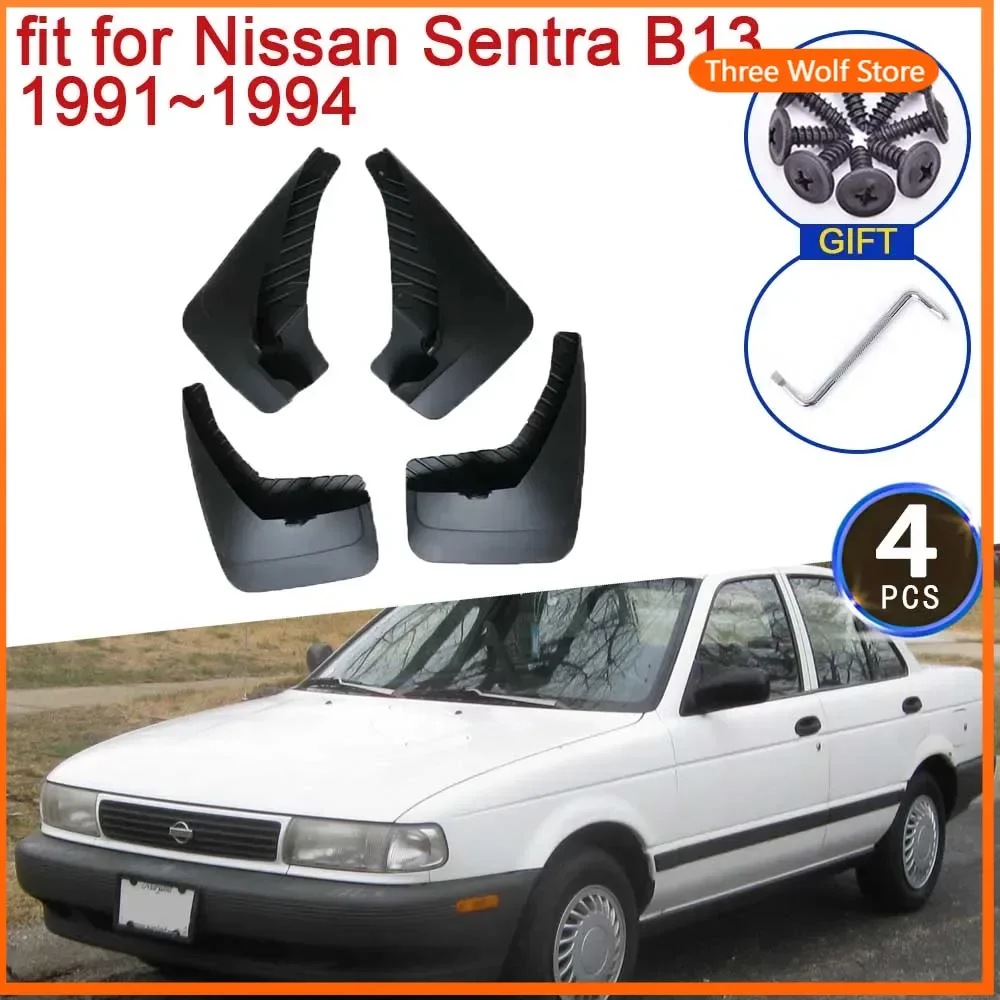 

MudGuards for Nissan Sentra B13 Tsuru V16 Sunny 1991~1994 1992 1993 Mud Flaps Splash Front Rear Wheels Fender Guard Accessories
