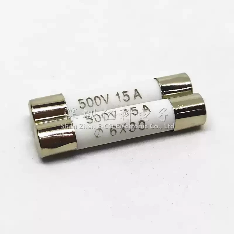 Zhenghao fuse/positive melting 15A ampere 500V R058/RO58 BS1362 6X30 ceramic fuse tube