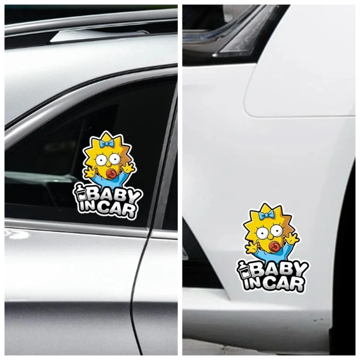 

"Funny Baby on Board Decal - Waterproof Car Sticker for Rear Window/Bumper"