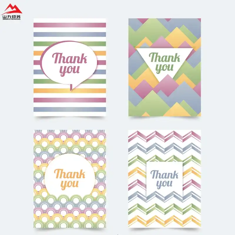 

200 pieces (custom)Hot Sales Customized Logo Purchase Paper Greeting Cards Luxury Thank You Cards Luxury