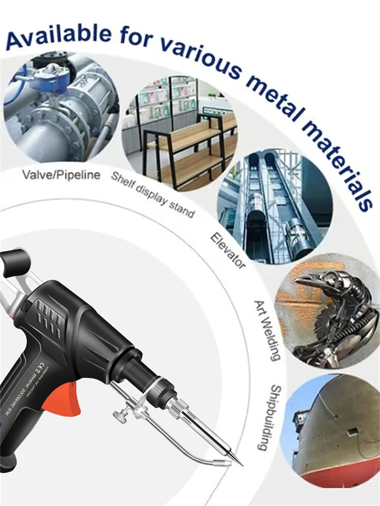 Electric Soldering Iron Gun Hand-Held Internal Heating Soldering Iron Automatically Send Tin Gun Soldering Welding Repair Tool