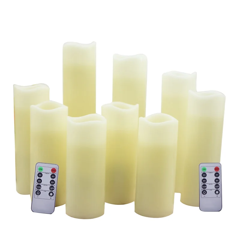 A71Z LED Candles Flameless Candles With Remote Battery Operated Candles For Wedding Church Fireplace Decor