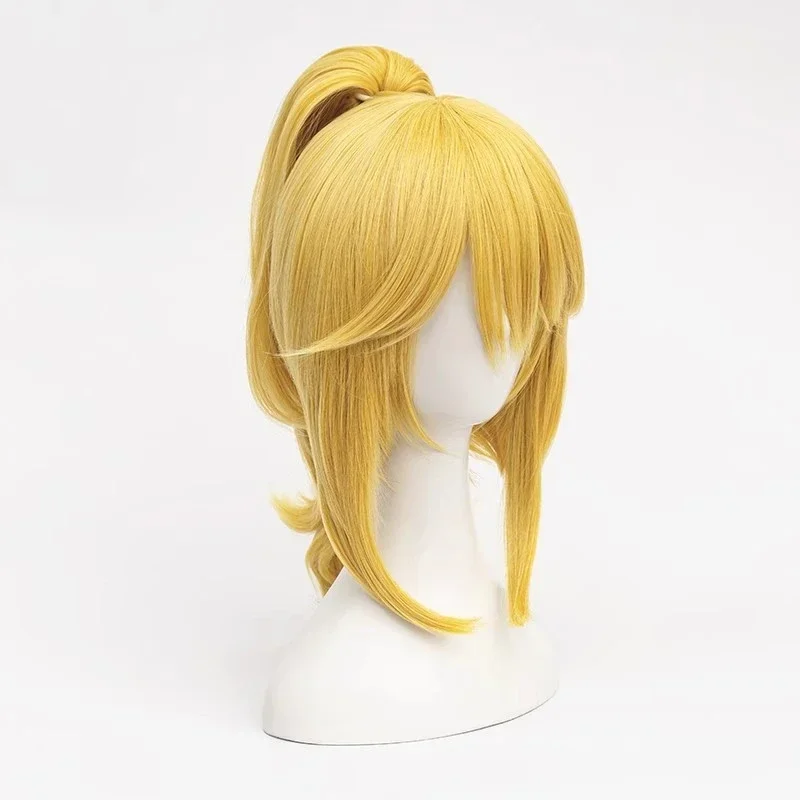 2025 할로윈 코스프레 가발, 슈퍼 부셋 쿠파 공주, 스트레이트 금발 머리, 파티 액세서리