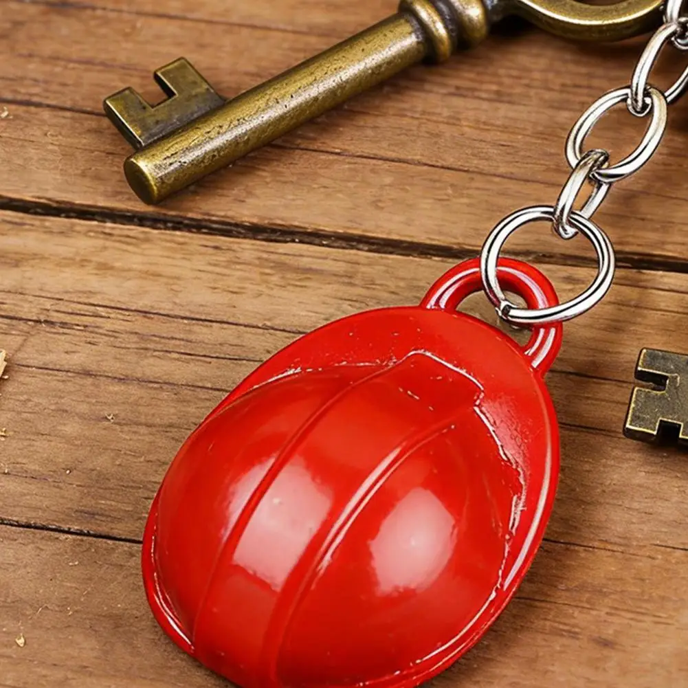 Personalized Key Pendant Portable Key Pendant Portable Mini Hard Hat Keychain Bright Color Helmet Design Key for Events