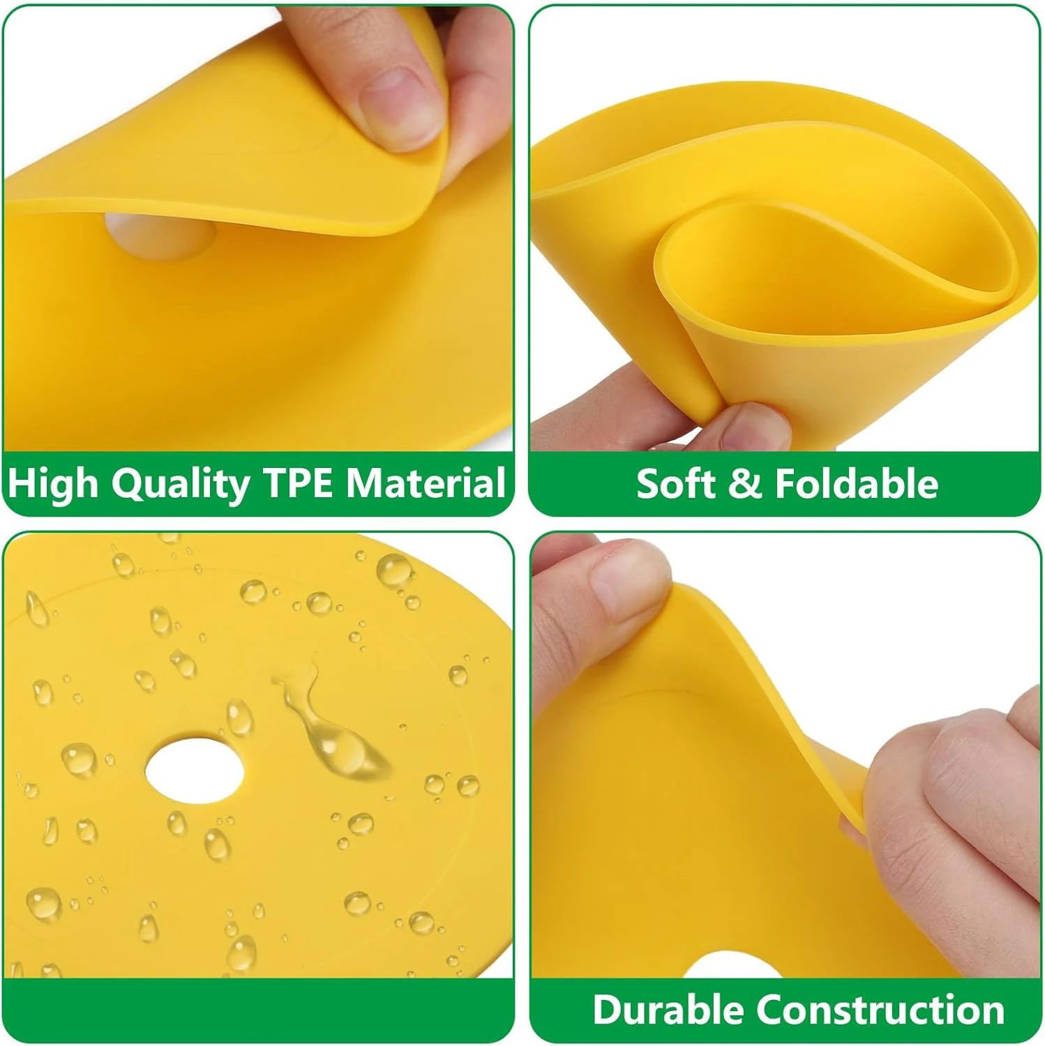 4 قطع أقراص تدريب على هدف كرة القدم مقاس 6 بوصات، علامات مسطحة قابلة للتعديل لتحسين دقة إطلاق النار على كرة القدم للممارسة #4