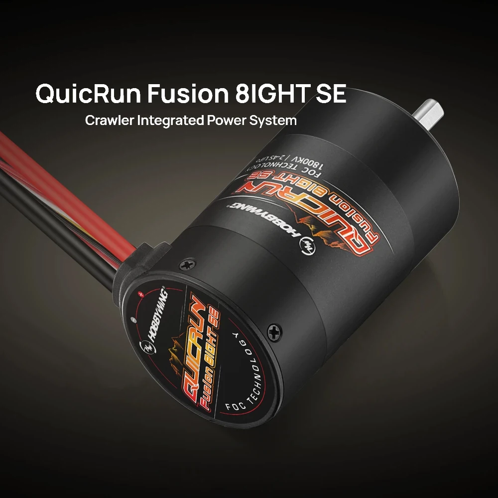 Hobbywing QuicRun Fusion 8IGHT SE 2-4S 60A KV1800 Waterproof Sensored Motor Power System for 1:8 1/8 RC Crawler Car