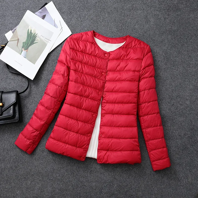 

Женское легкое пальто больших размеров из матовой ткани на утином пуху, теплое женское ветровка, парка, женские пуховики