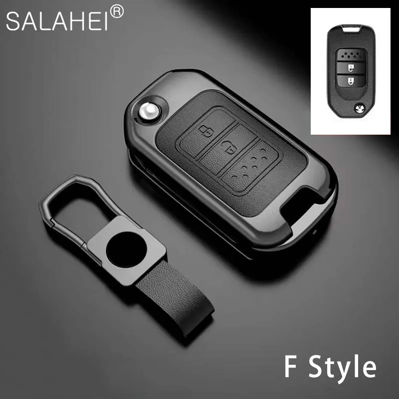 Car Key Cases Cover Shell For Honda Civic City Accord CRV CR-V XR-V HR-V HRV Odyssey Vezel Jade Crider Fit Accessories Keychain