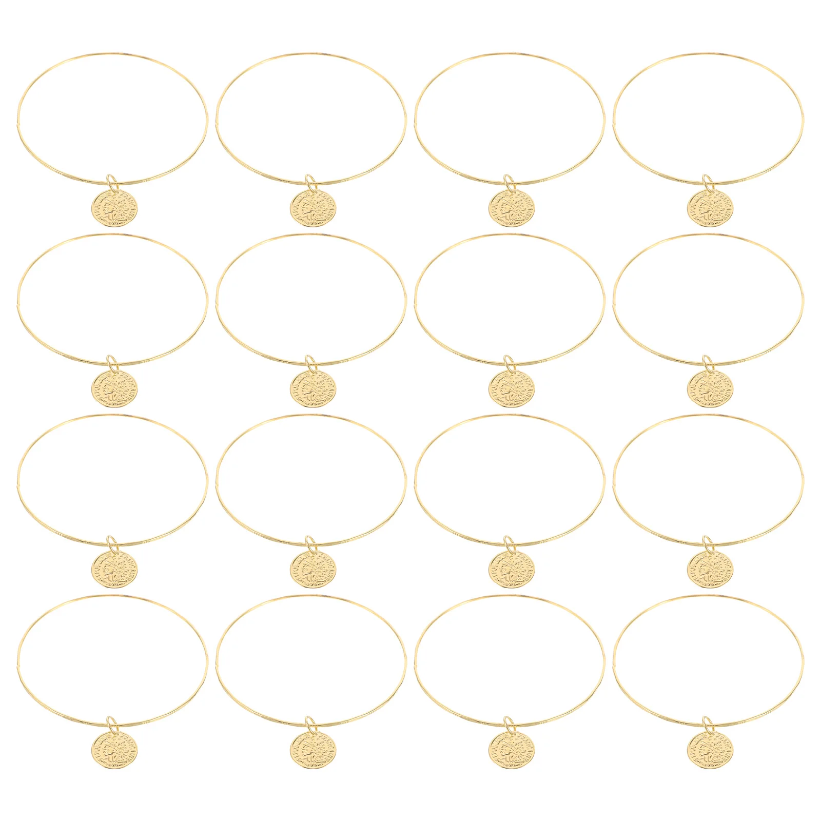 

20 Pcs Jewelry Belly Dancing Belt Nationality Golden Metal Costumes Accessories Dance Child
