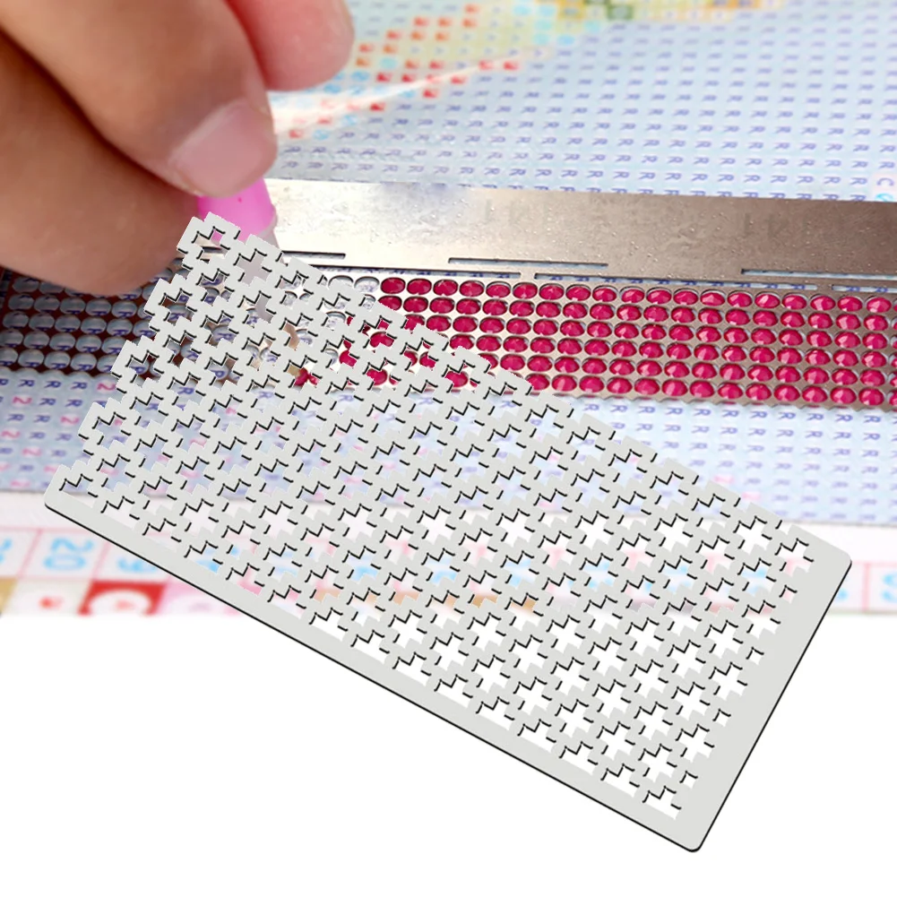 

Drill Cross Stitch Ruler Diamond Painting Retro Envelope Birthday Card 125 Square Tools Embroidery Fire Painting Supply