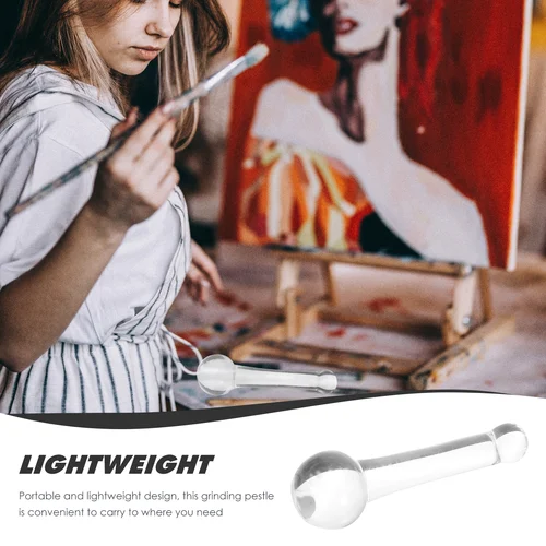 Imagen 2 del producto Pestillo de molienda de pigmento de vidrio de tamaño pequeño, varilla de pintura al óleo, herramienta de acuarela, ayuda práctica, recursos de enseñanza, artista de pintura