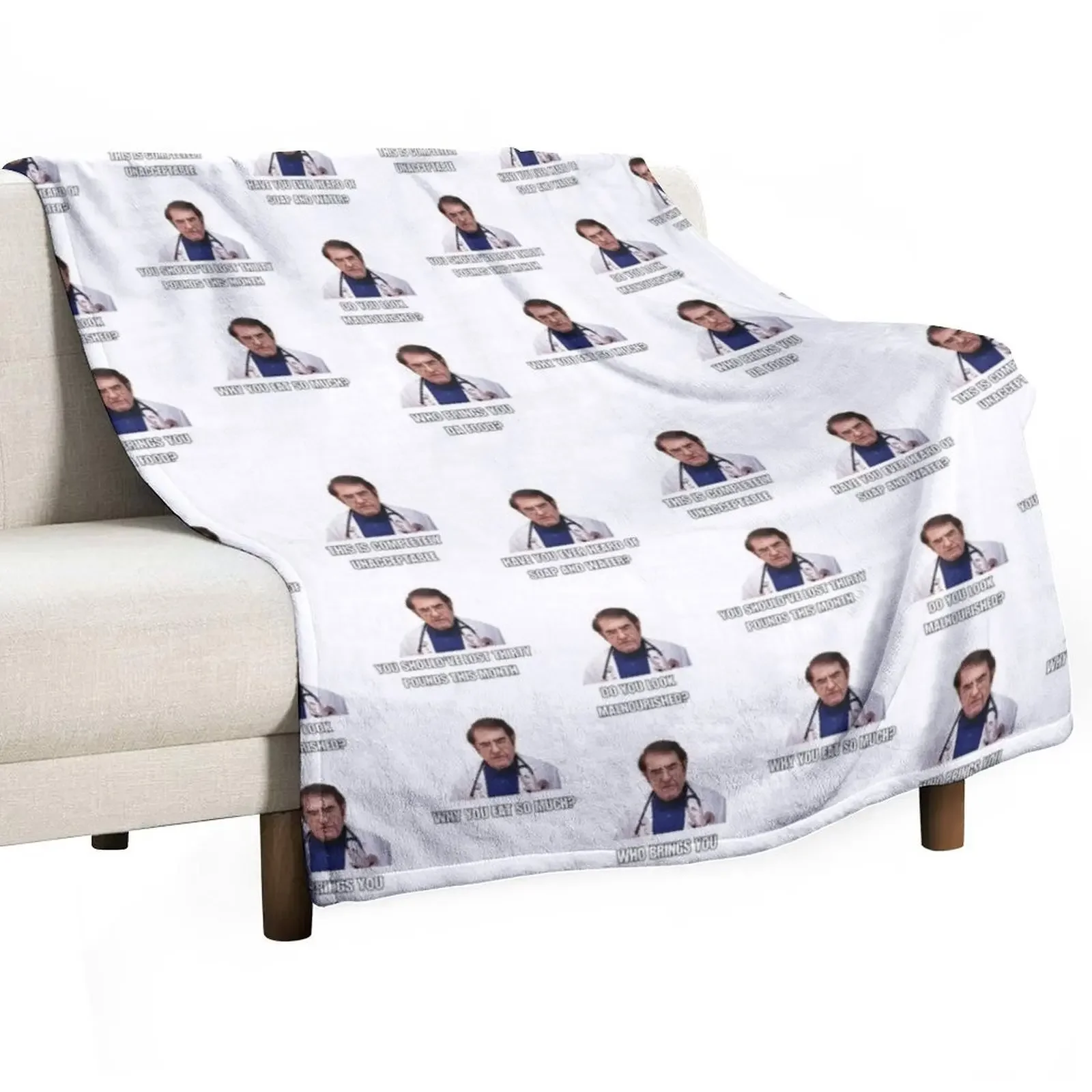 

My 600 lb Life Dr. Now Iconic Quotes Throw Blanket Giant Sofa Kid'S Weighted Blankets