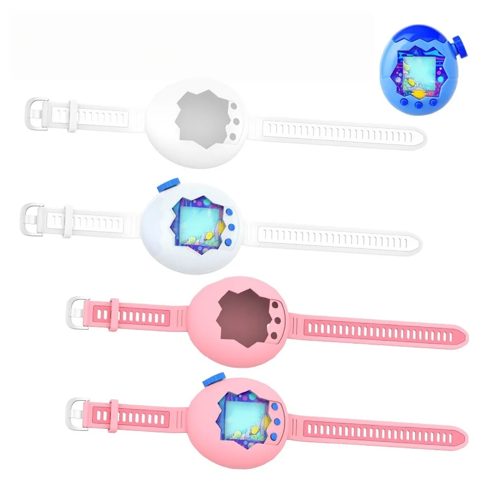 Suitable for Tamagotchi Paradise, silicone strap, all inclusive, simple solid color, anti fall and anti scratch
