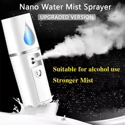 Facial Mister Mini Portable Rechargeable Handy Face Humidifier Facial Sprayer Skin Care Machine For Face Hydrating Daily Makeup