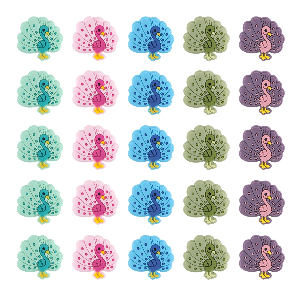 Kovict 10pcs Animal Silicone Beads  Food Grade Silicone Cartoon Tiny Rodent Beads For DIY Jewelry Making