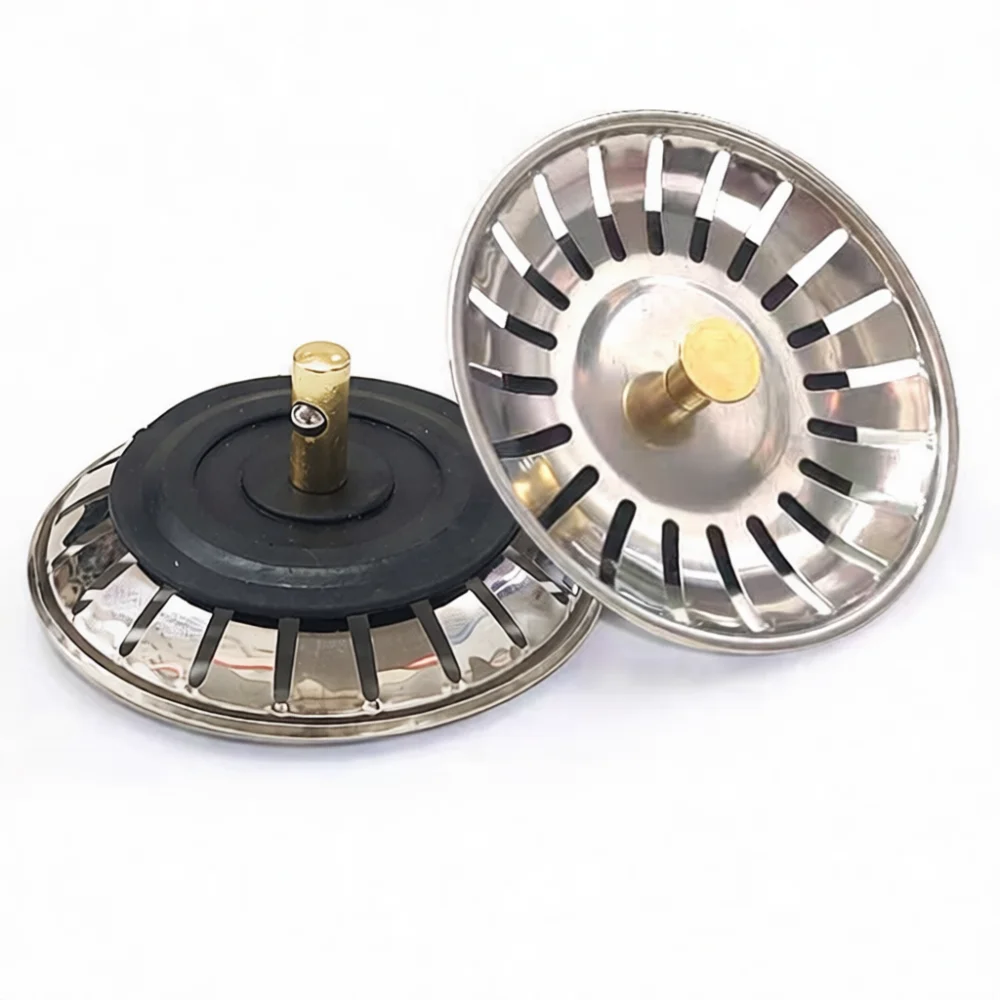 Stainless Steel Kitchen Sink Strainer Drainage Filter Catcher Stopper Plug Basket Residue Mesh Sewer Waste Collection Net