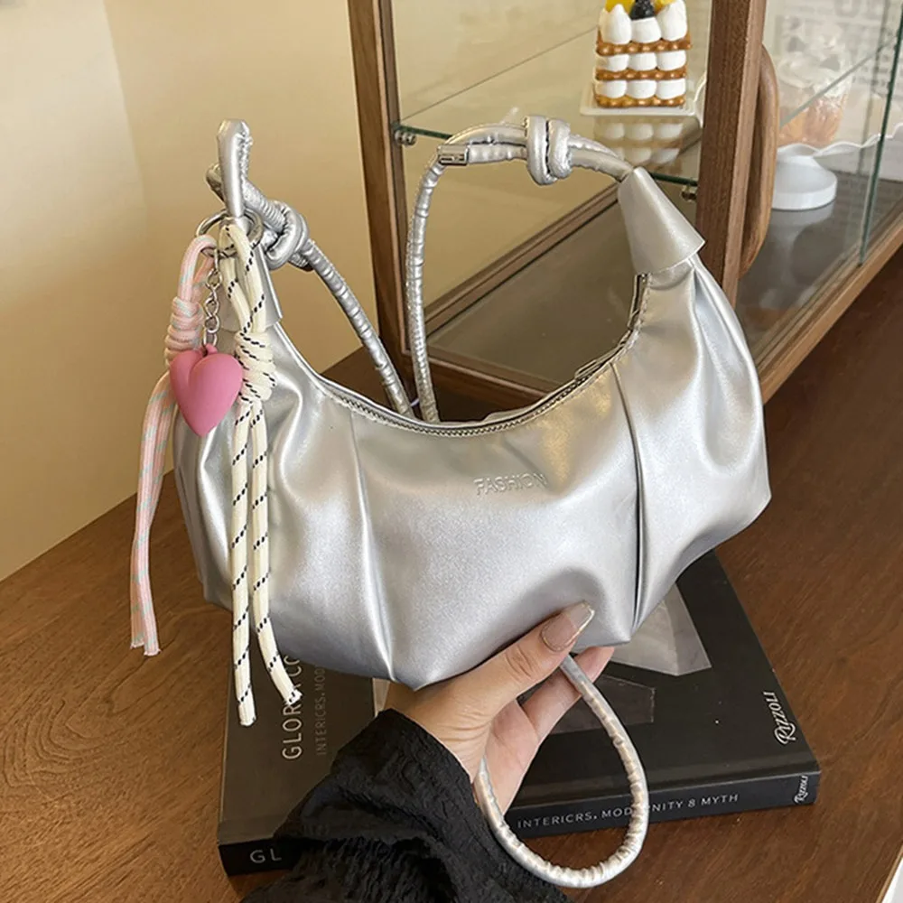 

Повседневная однотонная женская сумка, большая вместительная сумка на плечо на молнии, женская сумка из искусственной кожи