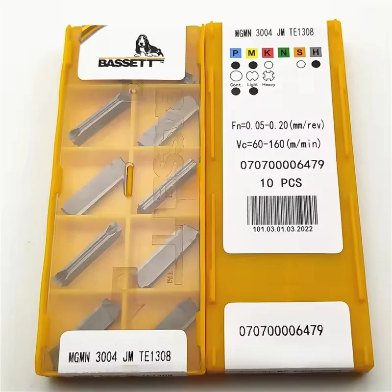 10pcs BASSETT MGMN MGMN150 MGMN200 MGMN250 MGMN300 MGMN400 MGMN500 MGMN600 CG JM TE1308 CNC Lathe tools Grooving Turning Inserts