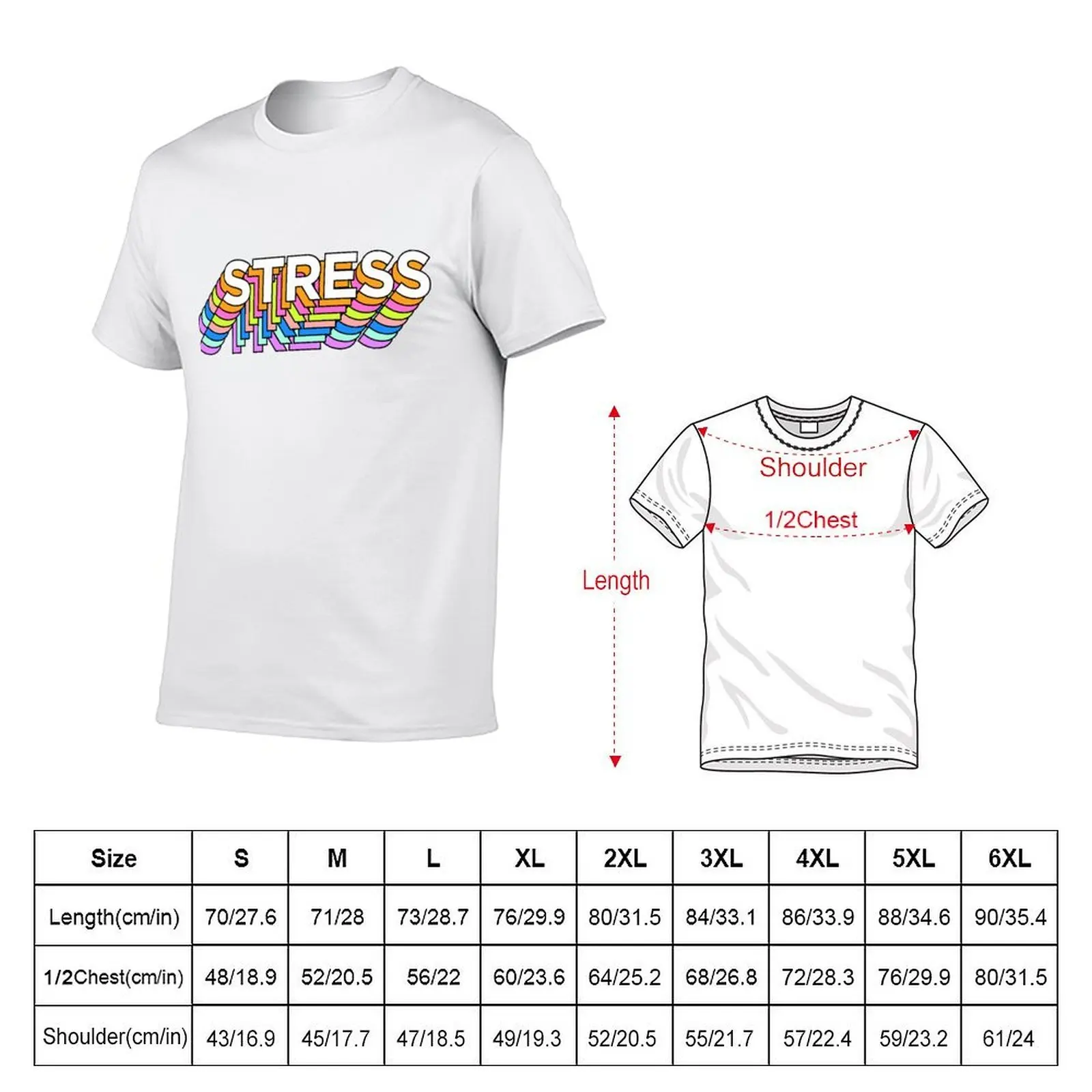 stressssss T-Shirt t shirts for man graphic vintage cotton t shirts high quality T-Shirt