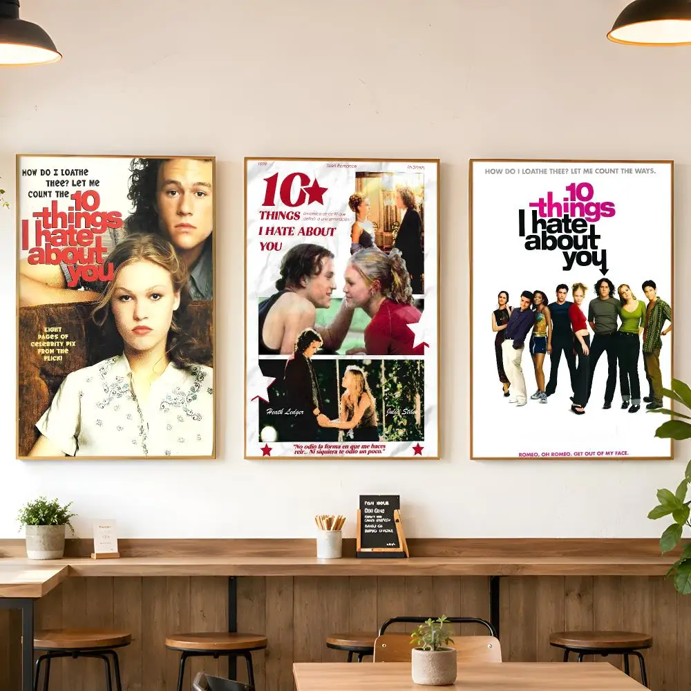 10 Things L Hate About You Poster Matte Wall Peel And Stick Decor Bedroom Living Room Office Dorm Home