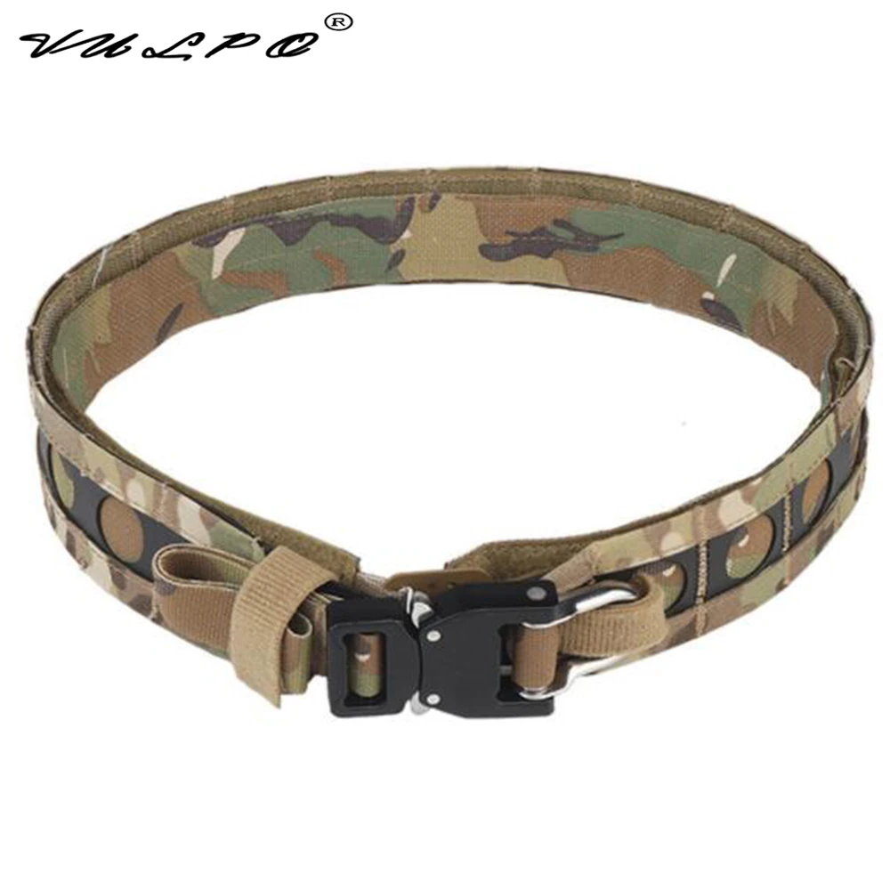 

VULPO New Style Tactical Belt Quick Release Metal Buckle Molle Belt Lightweight Airsoft Paintball Waist Belt