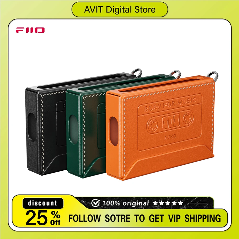 FIIO Snowsky NEST-ECHO PU Protective Cover Black/orange/green Color Magnetic Design Cover for FIIO ECHO Portable Music Player